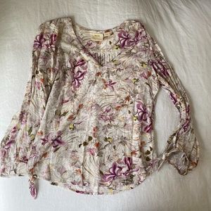 Anthropologie Maeve Floral Blouse size S